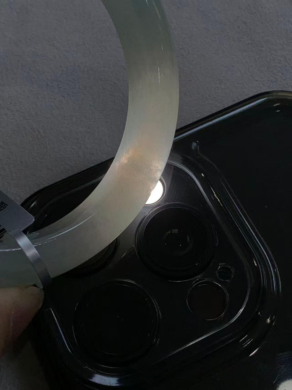 细糯种带底色平安镯（59.4mm）（yc305680）