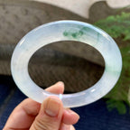 糯冰种飘花圆条手镯（57mm）（yc249467）