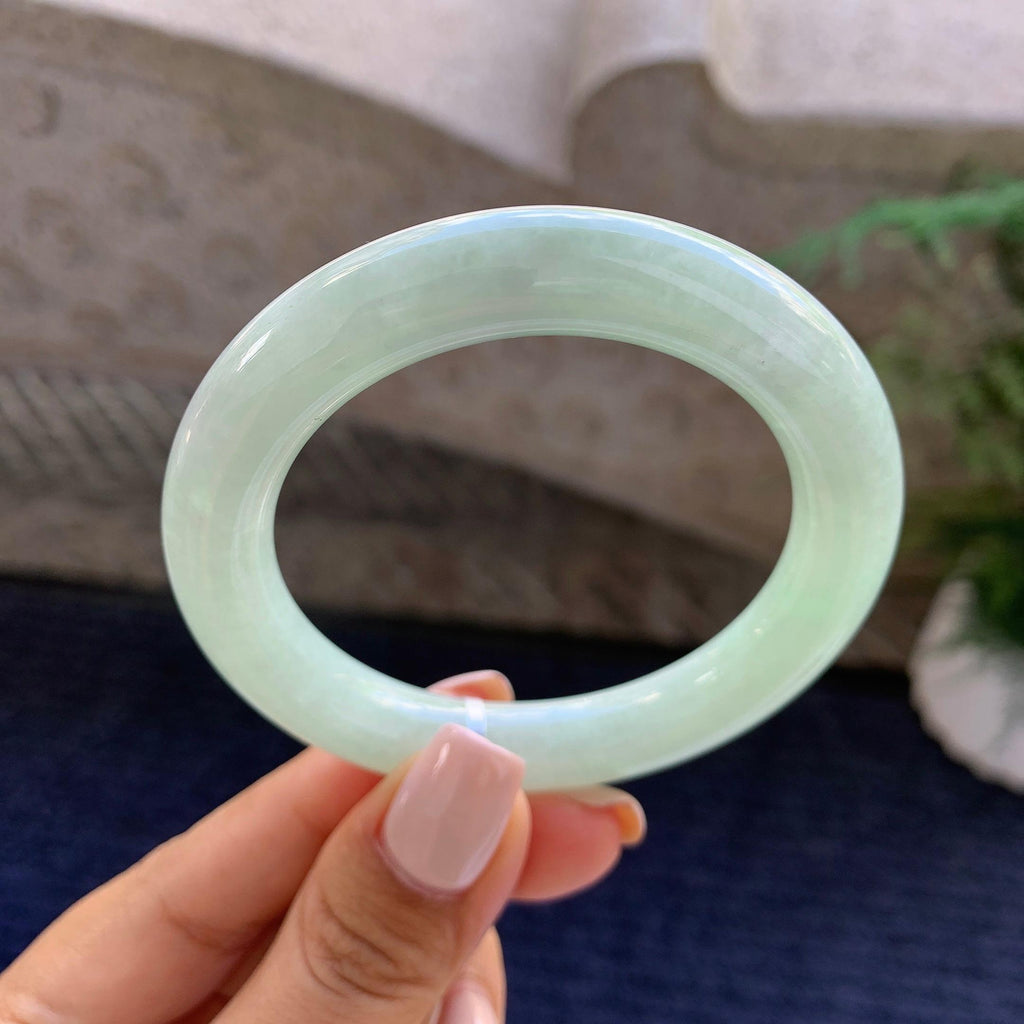 糯种晴底圆条手镯（51.9mm）（yc223233）