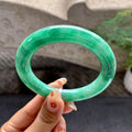 糯种满绿圆条手镯（57.7mm）（yc263454）