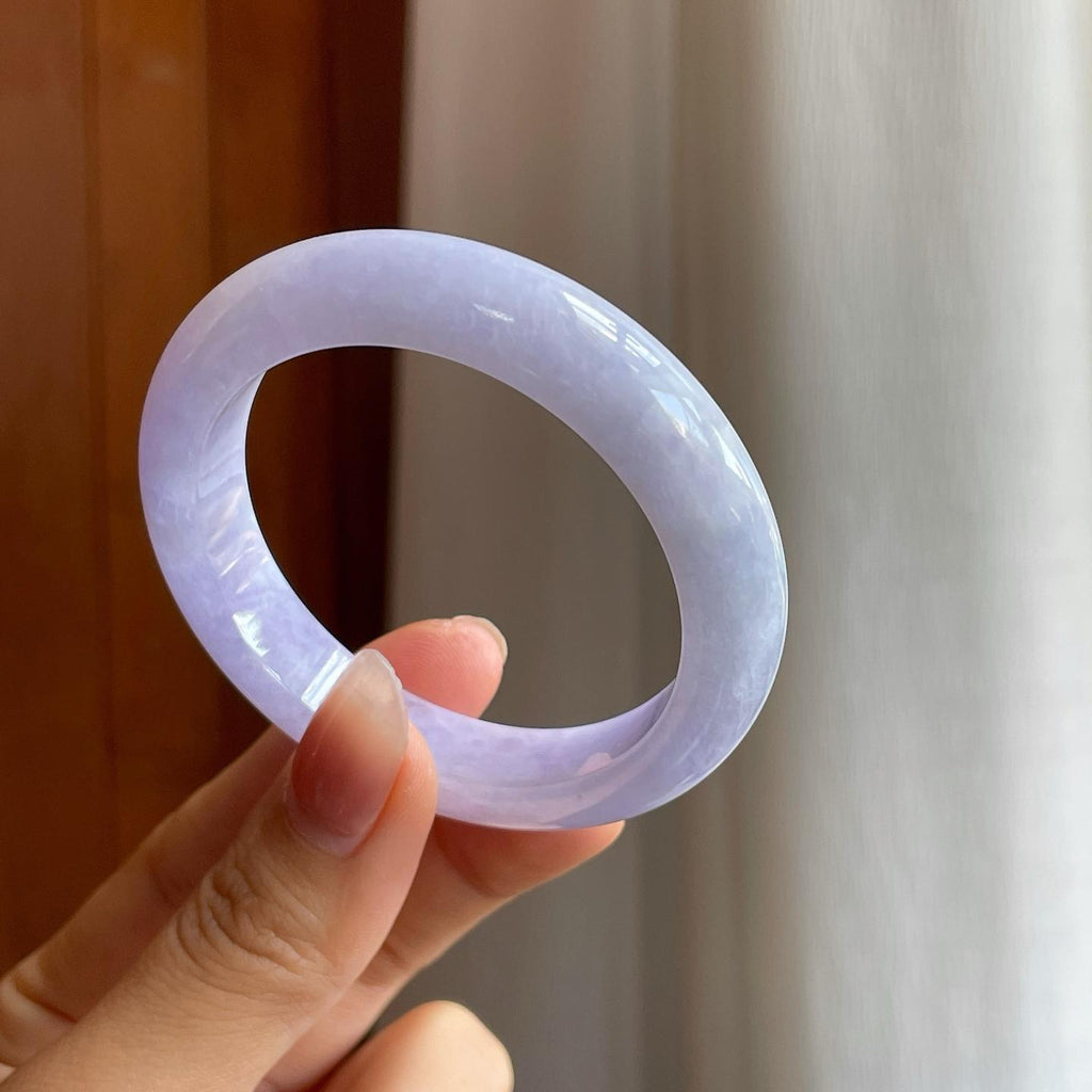 糯冰紫罗兰翡翠平安镯（50.5mm）（yc313016）
