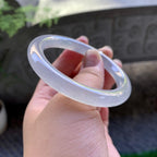 冰种无色圆条手镯（53.3mm）