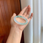 冰种飘花翡翠贵妃镯（53mm）（yc274639）