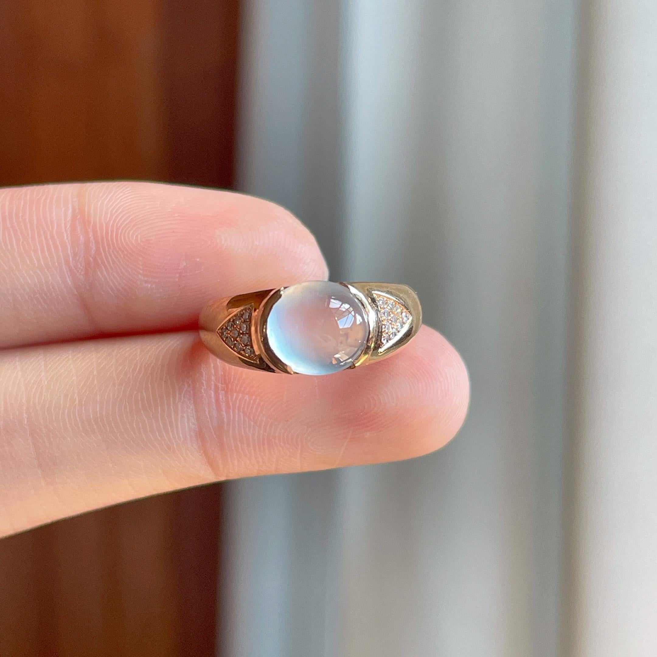 18k 金镶冰玻种无色翡翠戒指（yc314011）