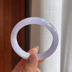 糯冰紫罗兰翡翠平安镯（55.7mm）（yc404787）