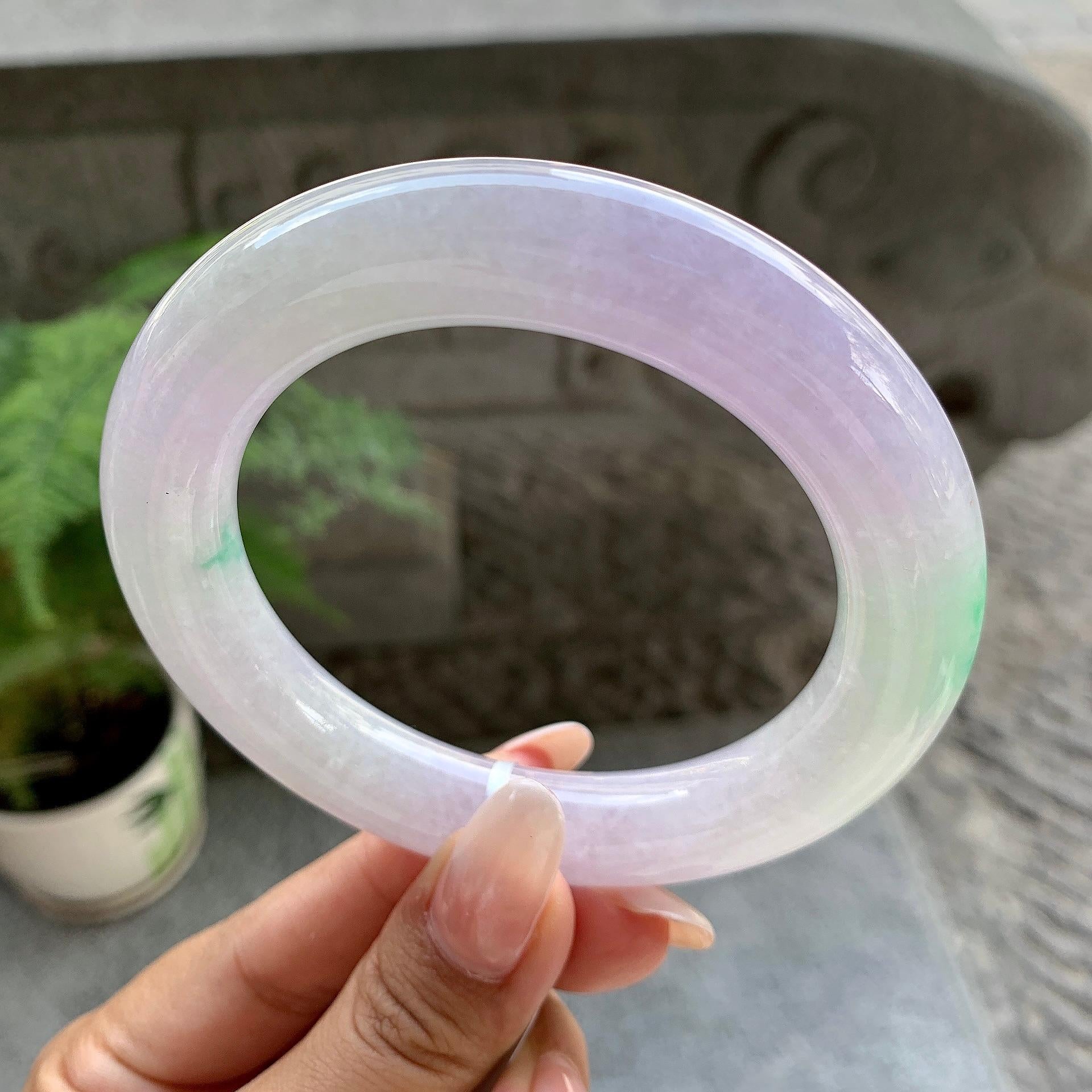 细糯种春彩圆条手镯（60.2mm）（yc195339）