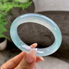 糯冰种蓝底平安镯（54.8mm）（yc203707）