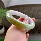 细糯种黄翡平安镯（58mm）（yc240756）