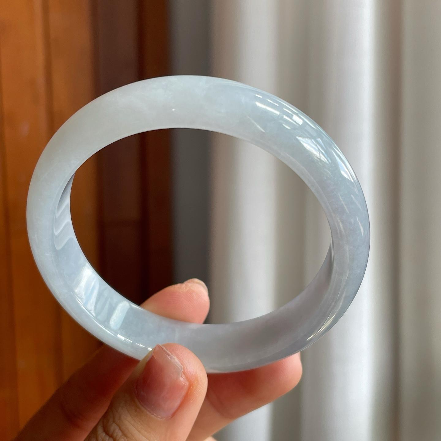 糯冰翡翠平安镯（58.6mm）（yc215240）