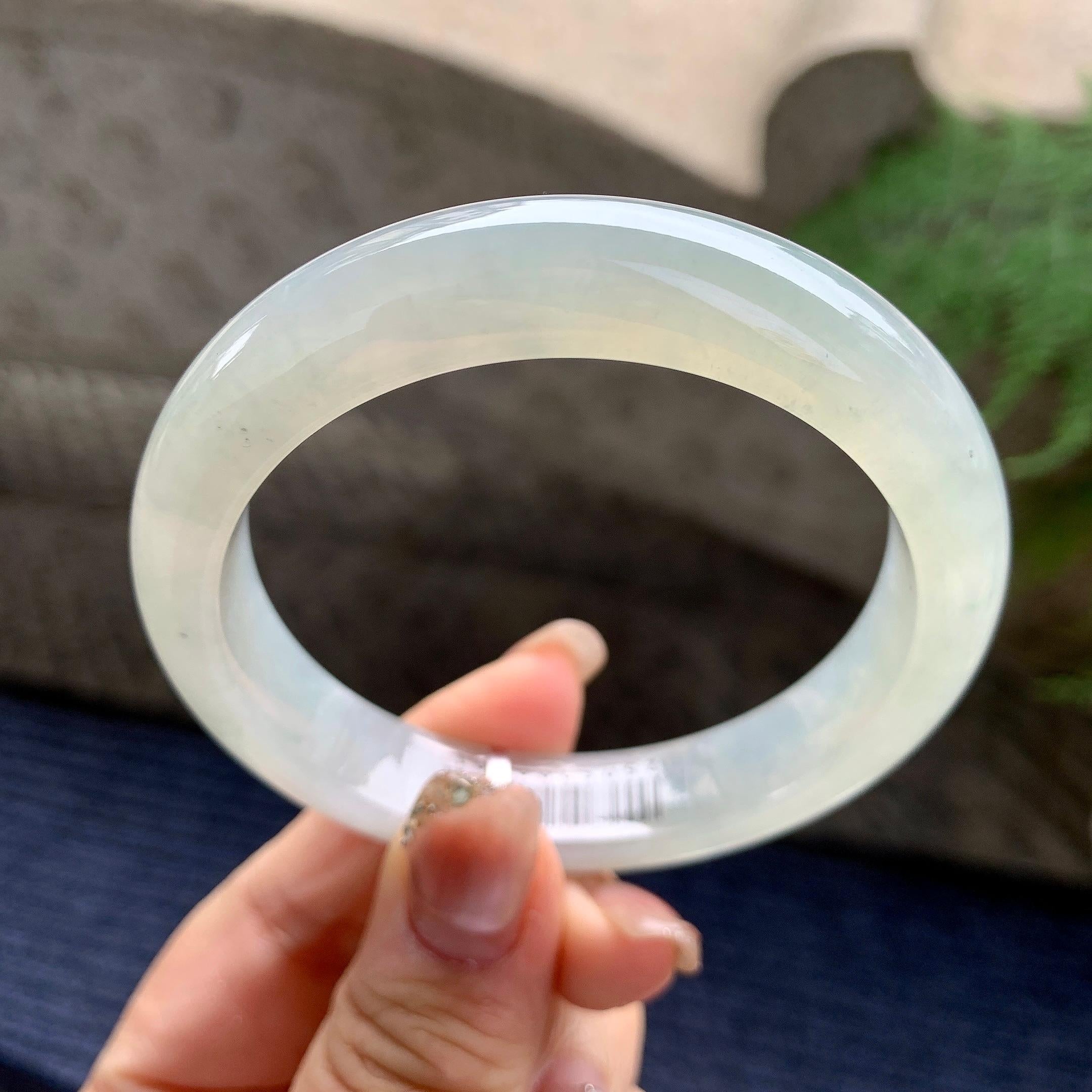 糯冰种无色平安镯（56mm）（yc297950）