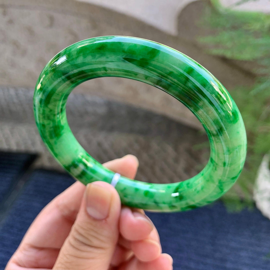 细糯种飘花圆条手镯（57.3mm）（yc249402）