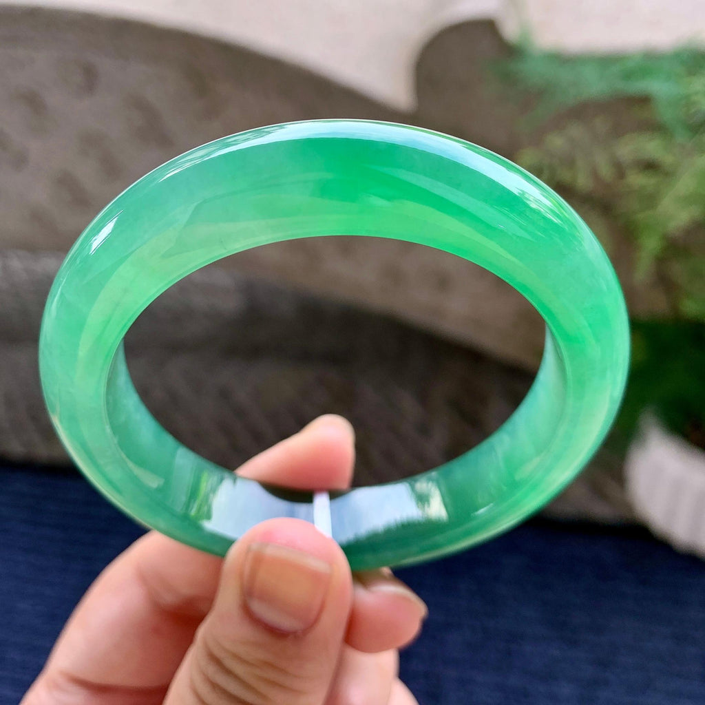 糯冰种晴水平安镯（55.6mm）（yc233891）