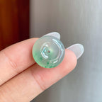 冰种飘花翡翠平安扣（yc257849）