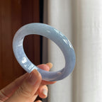 糯冰紫罗兰翡翠平安镯(53.5mm)（yc423150）