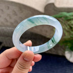 糯冰种飘花平安镯（51.2mm）（yc226065）
