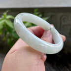 糯种无色正圈平安镯54.2圈口 天然缅甸A货翡翠（yc320319）