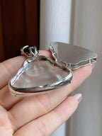 18k金镶冰玻种无色翡翠佛公（yc233170）