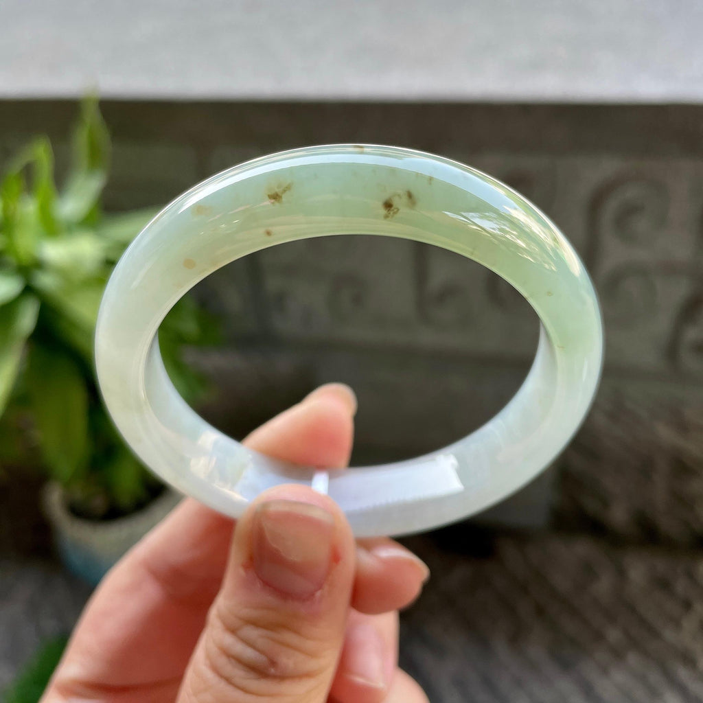 细糯种洒金平安镯（52.7mm）（yc310094）