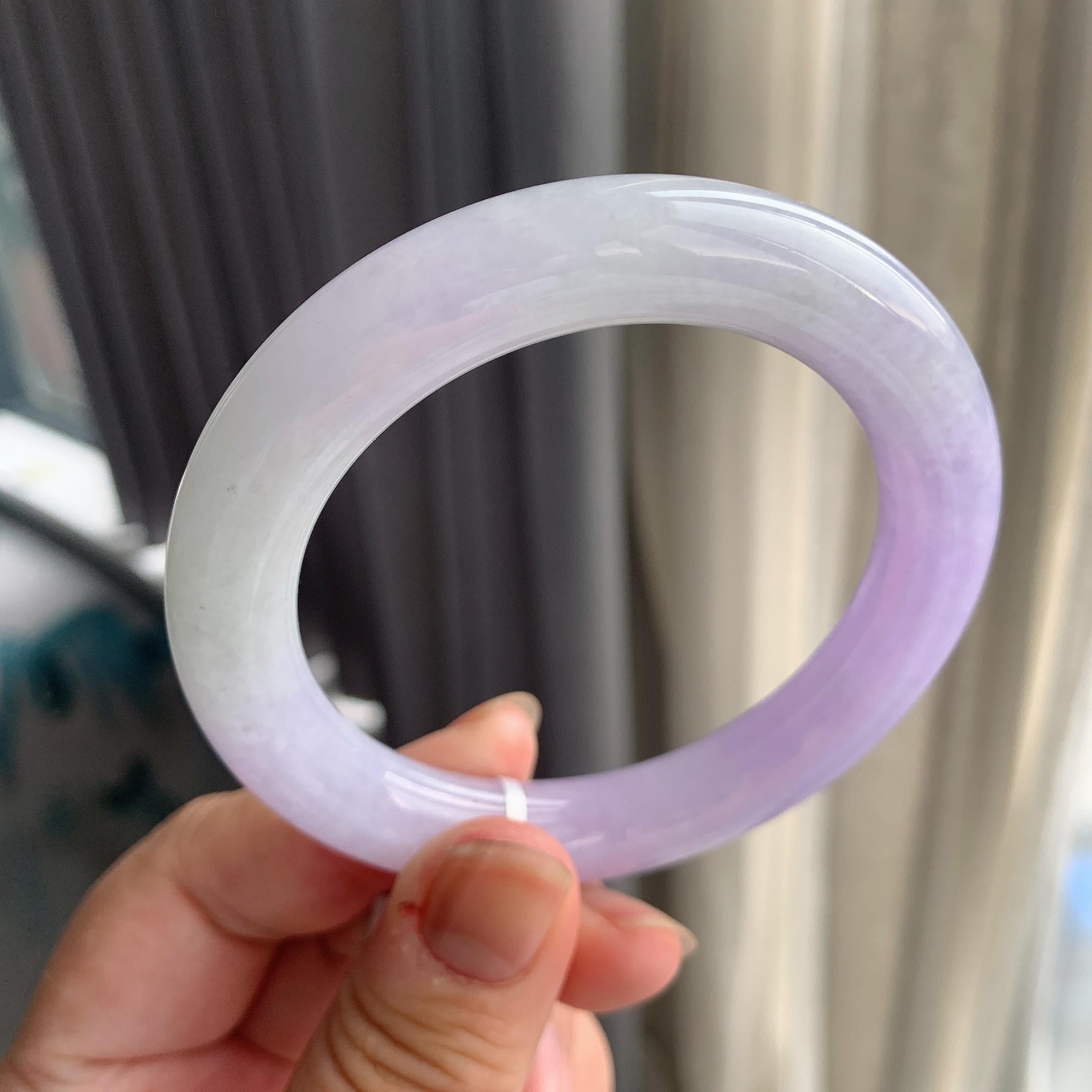细糯种紫罗兰圆条手镯（56mm）（yc196484）