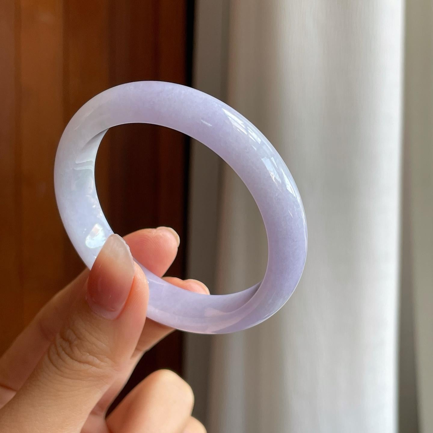 糯冰紫罗兰翡翠平安镯（51.5mm）（yc311443）