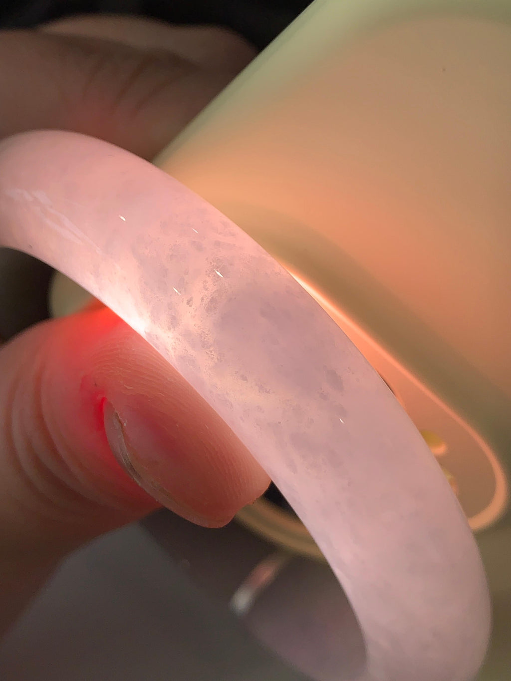 细糯种黄翡平安镯（58mm）（yc240756）