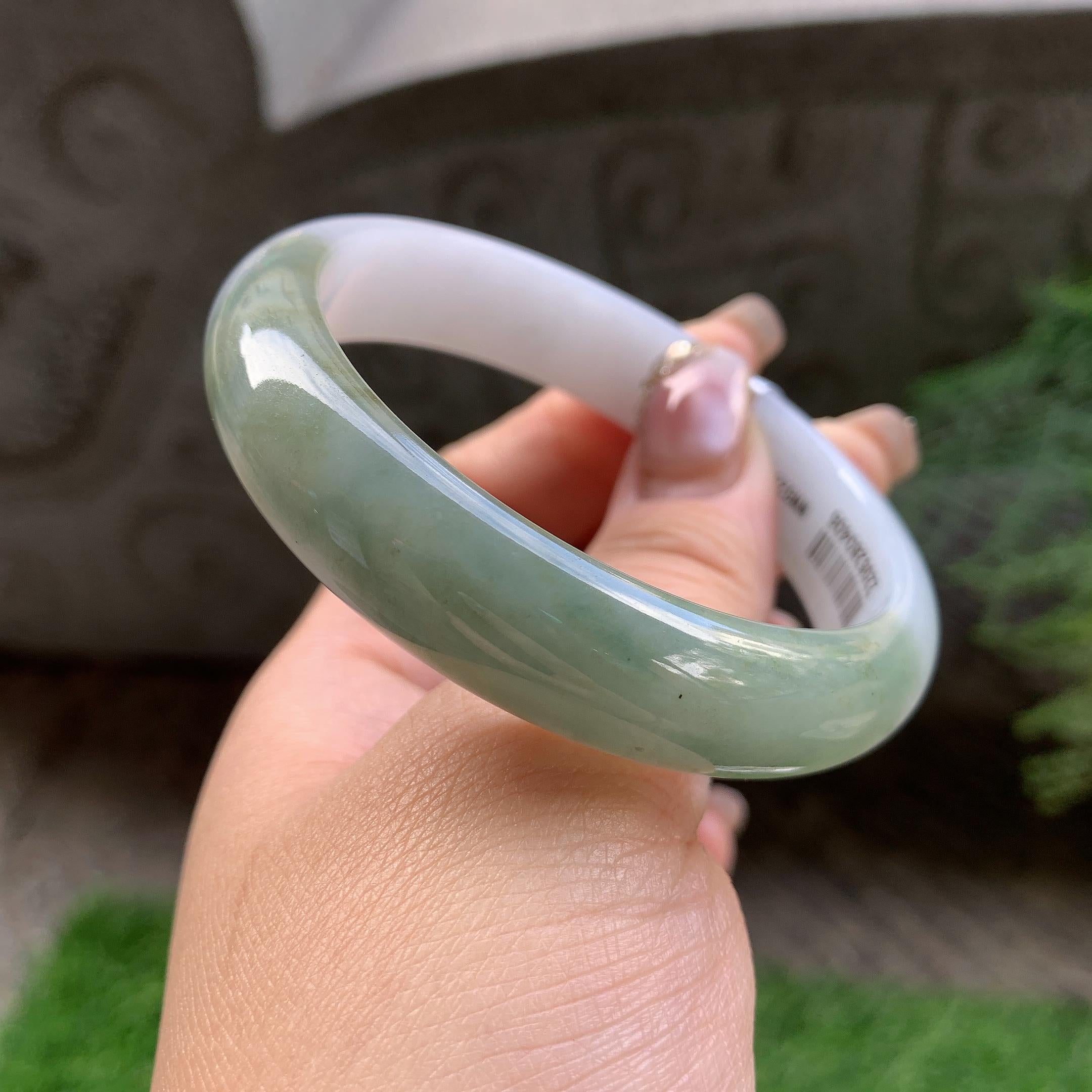 细糯种半山水平安镯（56.7mm）（yc293319）