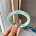 细糯种飘绿平安镯（55.4mm）（yc304264）