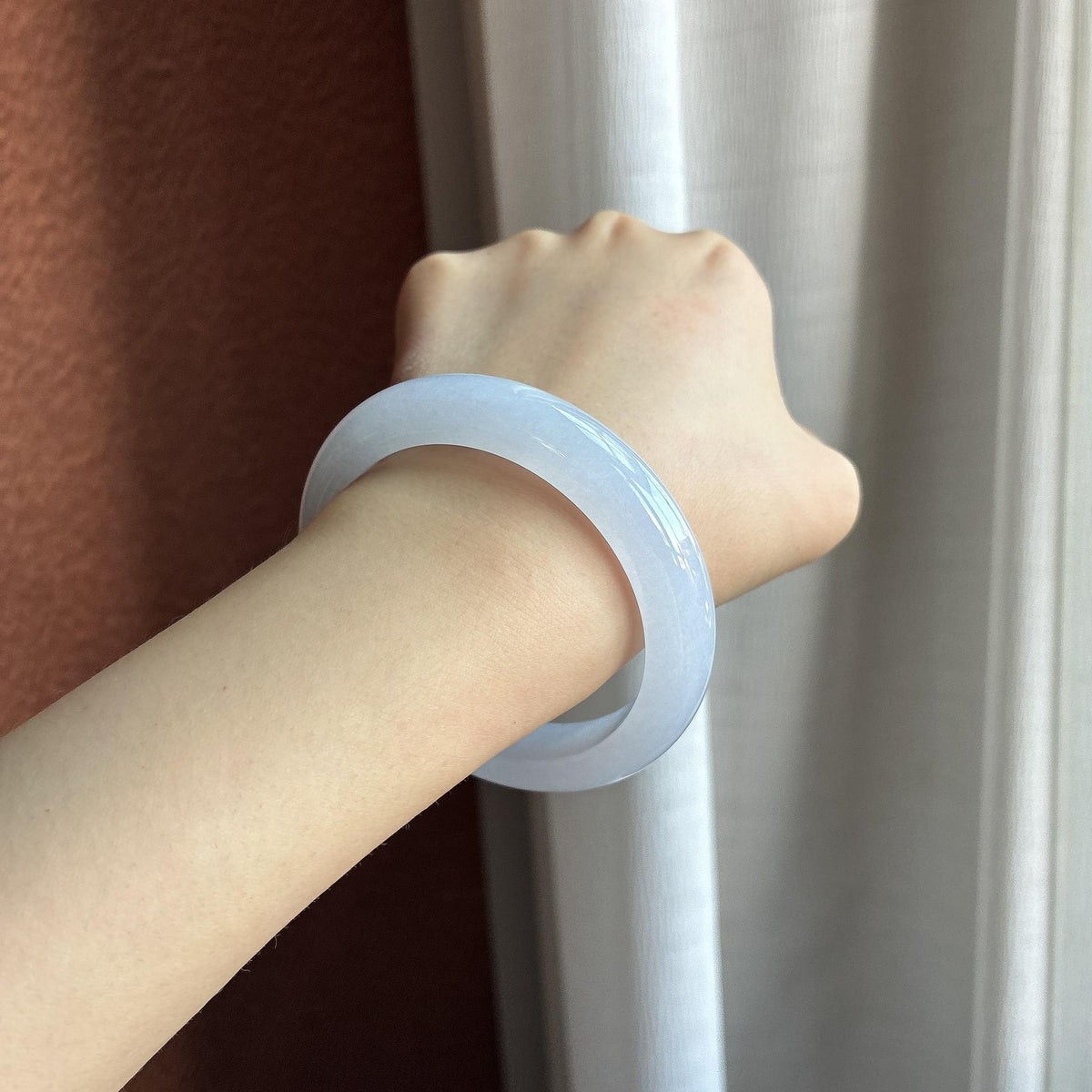 糯冰紫罗兰正圈平安镯 55圈（yc729438）