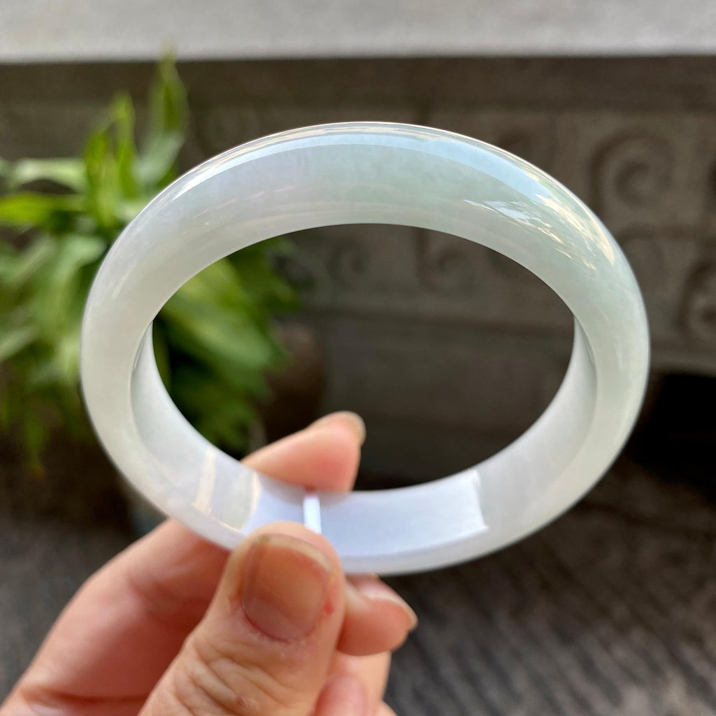 细糯种淡晴底平安镯（57mm）（yc311023）