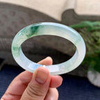 糯冰种飘花贵妃手镯（52.6mm）（yc226070）