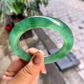 冰种晴底飘花圆条手镯（54.3mm）（yc292673）
