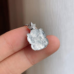 18k金镶玻璃种翡翠天使（yc248548）