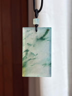 糯冰飘花无事牌 天然缅甸A货翡翠（yc453158）