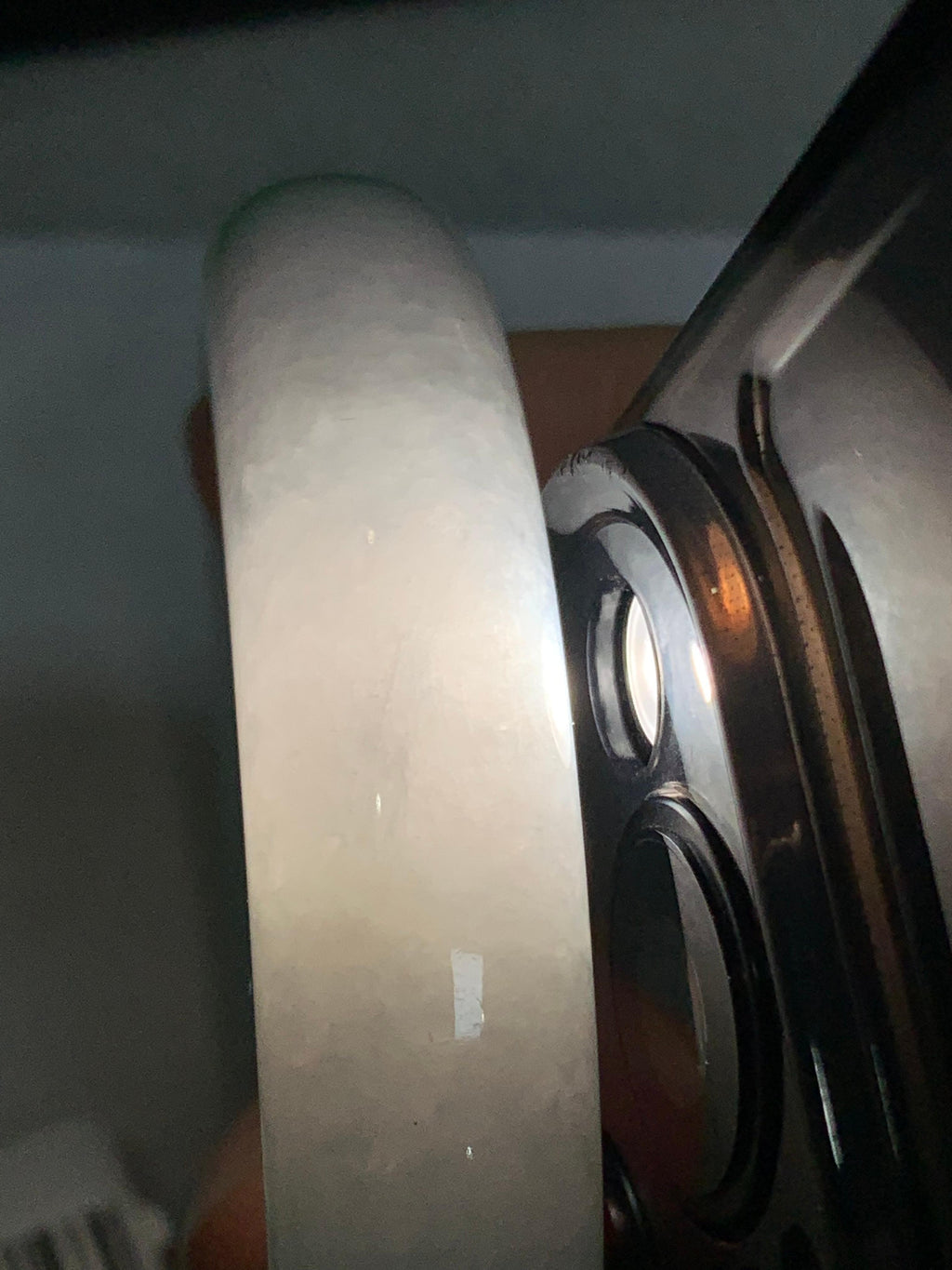 细糯种白底青平安镯（55.6mm）（yc299528）