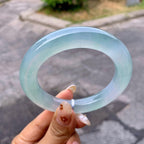 糯冰种晴水圆条手镯（57.2mm）（yc257673）