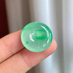 冰种带色翡翠平安扣（yc247656）