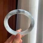 糯冰乌鸡翡翠平安镯(60.6mm)（yc413663）