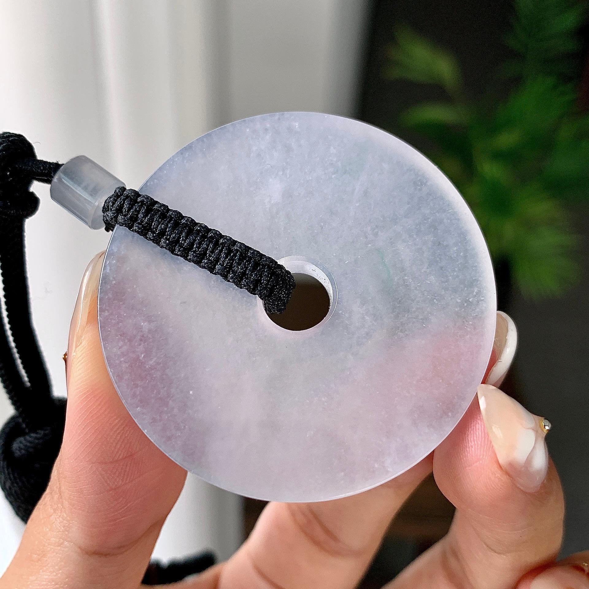 冰种无色平安扣挂件（yc246706）