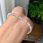 镀金镶细糯种无色手链（yc220688）