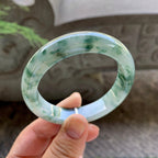 细糯种飘花平安镯（54.6mm）（yc199577）