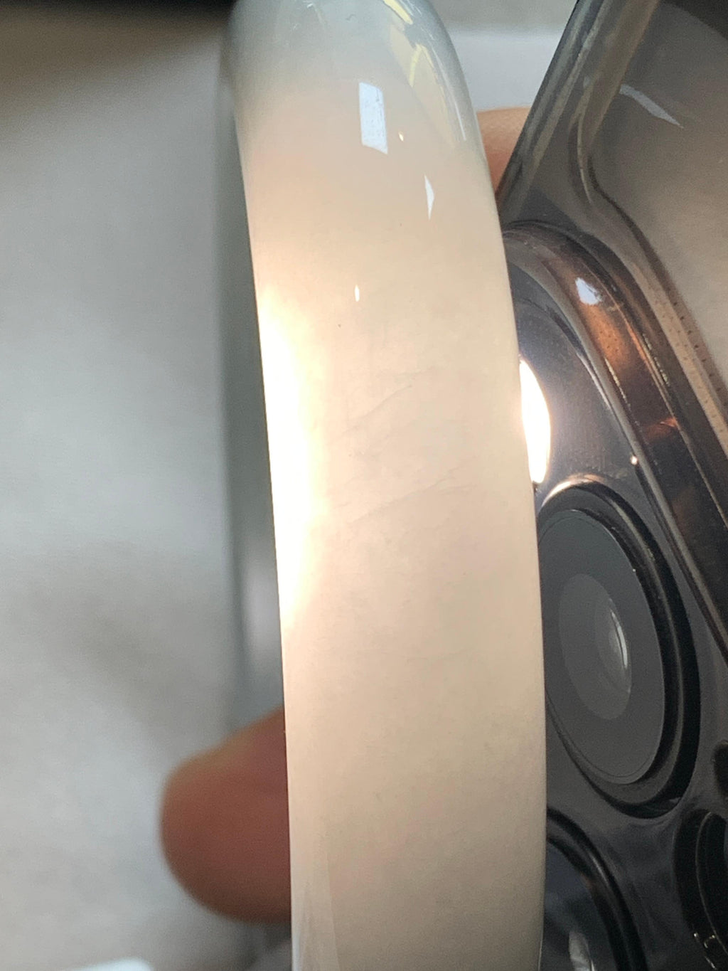 细糯种无色平安镯（54.5mm）（yc293321）