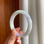 糯冰紫罗兰翡翠平安镯（57.3mm)（yc375375）