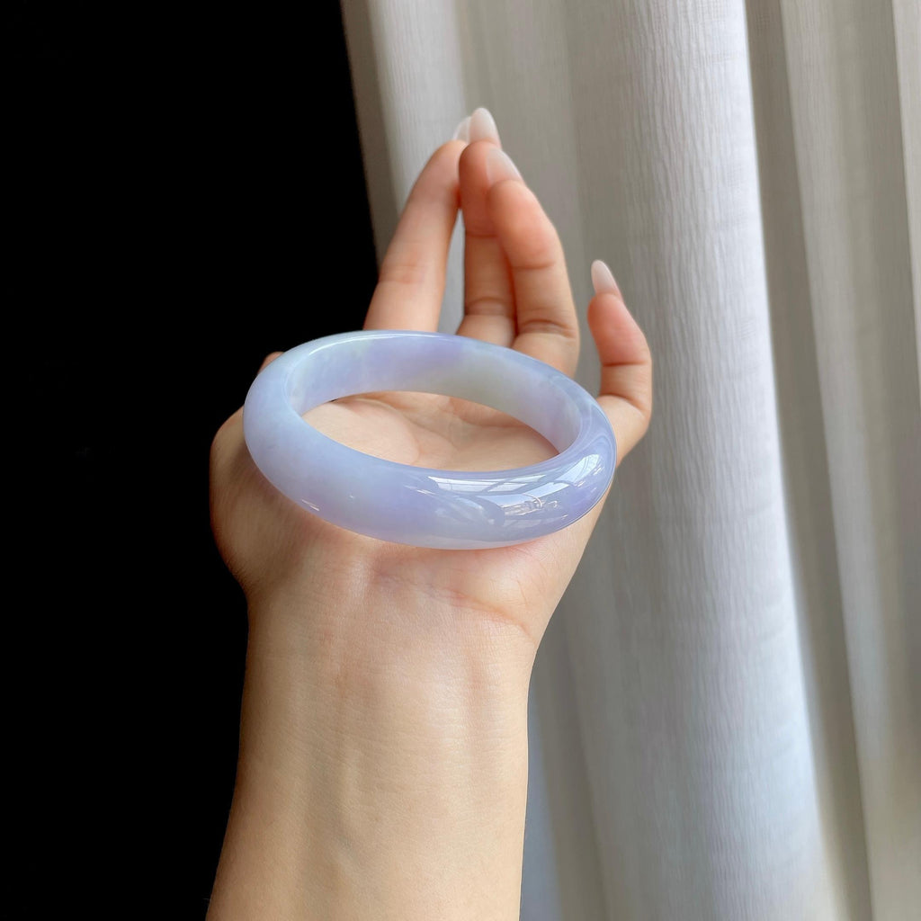糯冰紫罗兰翡翠平安镯（59mm）（yc295068）