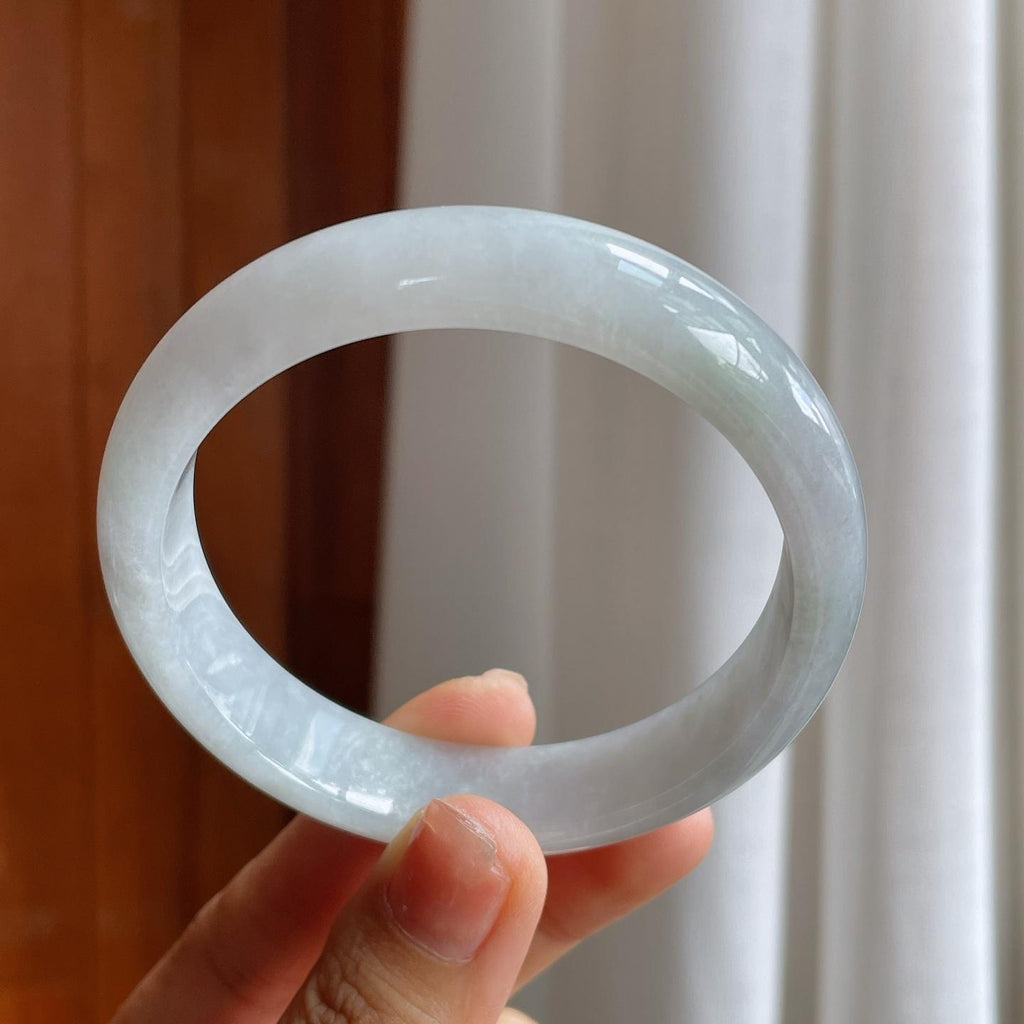 糯冰翡翠平安镯（59mm）（yc216039）