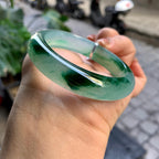 冰种飘花平安镯（54.8mm）（yc292671）