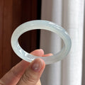 冰种起光贵妃镯 53圈 天然缅甸A货翡翠（yc461665）