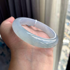 糯冰种淡晴底平安镯（55.2mm）（yc225081）