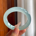 冰种蓝晴底翡翠平安镯（56mm）（yc212542）