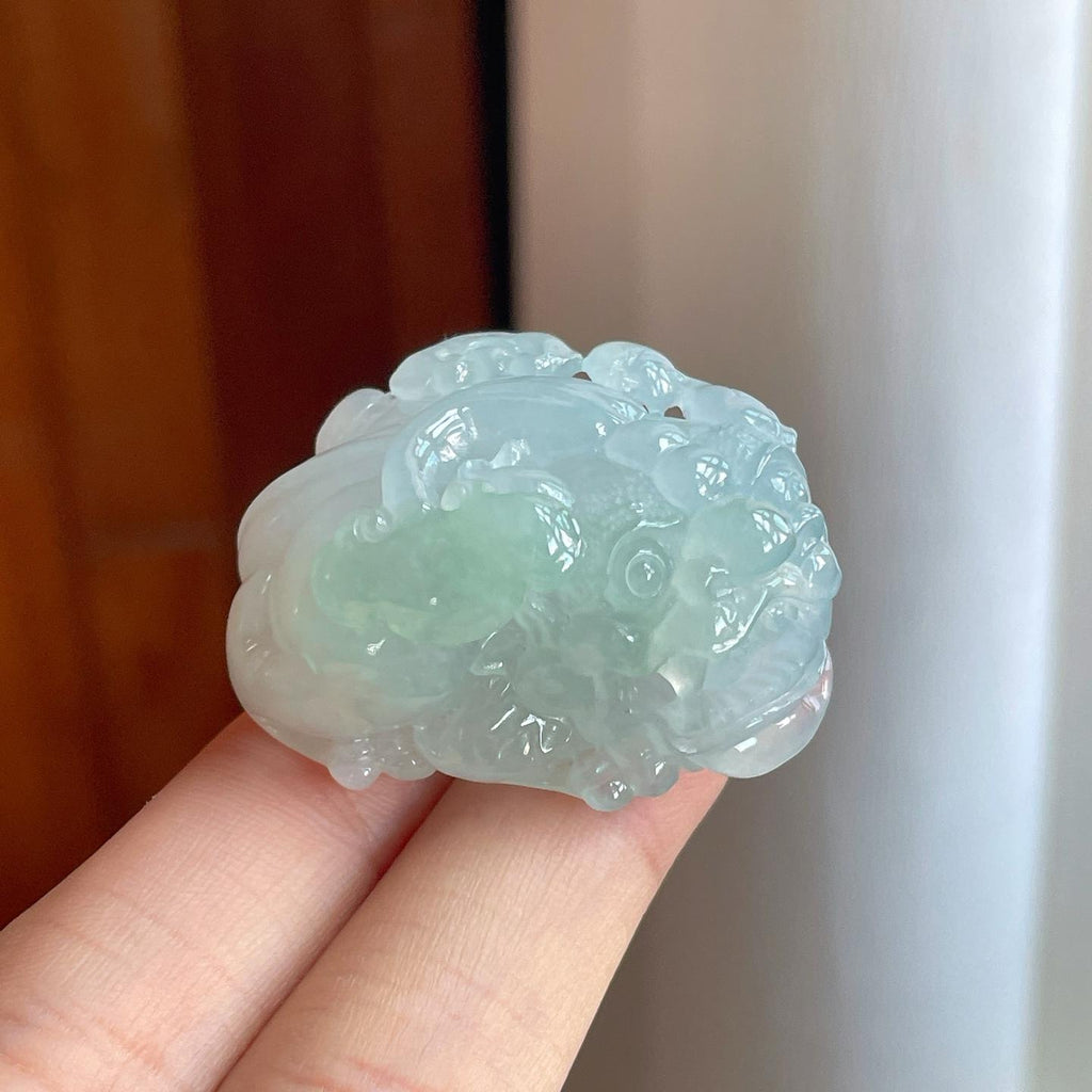糯冰带色翡翠貔貅（yc269027）