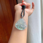 18k金扣冰种飘花翡翠佛公（yc248542）